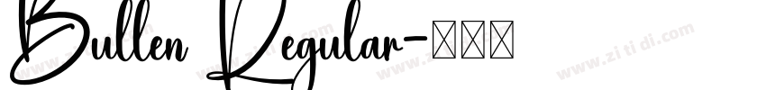 Bullen Regular字体转换